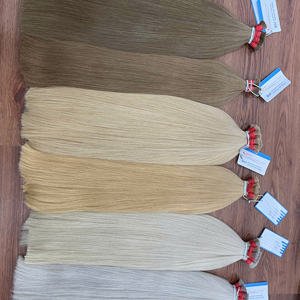 Vente du Black Friday Extensions de cheveux naturels lisses Remy en vrac 100% cheveux humains vierges vietnamiens sans nœuds Grand stock - Product Image 5