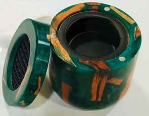 Mabkhara de Resina Epoxi y Madera de Diseño con Cuenco Resistente al Calor, Quemador de Carbón para Bakhoor, para Hogar y Hotel - Product Image 4