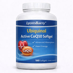 Lyonsbarry Ubiquinol CoQ10 Actif 100mg Capsules Absorption Avancée Santé Cardiaque Antioxydant Complément Alimentaire OEM Privé - Product Image 1