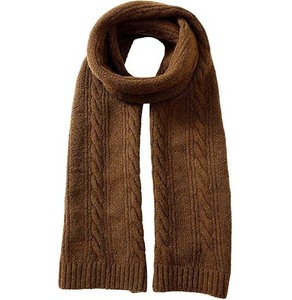 ผ้าพันคอไหมพรมแบบยูนิเซ็กซ์พร้อมสกรีนโลโก้ - ผ้าพันคอไหมพรมสำหรับฤดูหนาวขายส่ง - ผ้าพันคอไหมพรมเนื้อนุ่มแบบริบพร้อมโลโก้สั่งทำจำนวนมาก - Product Image 5