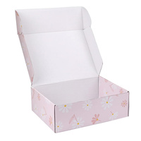 Boîtes d'emballage cadeau marguerite rose, enveloppe de cadeau en carton ondulé de fleurs pour cadeau, épouse, petite amie, anniversaire de maman, mariage