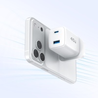 Chargeur rapide KYT 45W double et triple port avec corps minuscule et charge rapide pour iPhone/Samsung avec technologie Smart IC et GaN