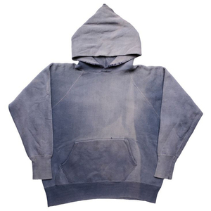 เสื้อฮู้ดดี้วินเทจผู้ชาย ล้างสีแบบแอซิดวอช ผ้าฝ้าย 100% สวมหัว สไตล์สตรีทแวร์ ล้างทำสีพิเศษ รับสกรีนโลโก้และออกแบบได้ - Product Image 5