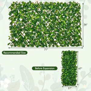 Faux lavande Eucalyptus panneau de clôture extensible écran de confidentialité extérieur jardin Patio diviseur treillis décoratif plante artificielle - Product Image 5