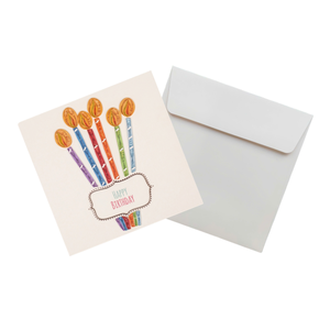 Carte en quilling colorée avec motif bougies d'anniversaire, carte de vœux faite à la main, art du papier, cadeau d'anniversaire du Vietnam - Product Image 3