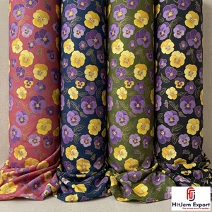 Tela de Poliéster Estampada Digital Personalizada, Material Textil Suave de Primera Calidad para la Fabricación de Prendas y Textiles para el Hogar - Product Image 2