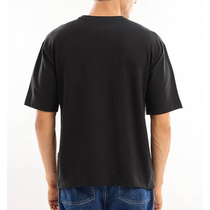 เสื้อยืดคอกลมแขนสั้นทรงโอเวอร์ไซส์ ยูนิเซ็กซ์ ผ้าฝ้าย 100% คุณภาพสูง สไตล์วินเทจ ฮิปฮอป ลำลอง น้ำหนัก 280 GSM สำหรับผู้ชาย - Product Image 2