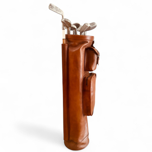 High Leather <b>Golf</b> Stand Polo Bag Foldable 9 Inch Lightweight Durable Quick Dry Portable 6-Way <b>Golf</b> Cart - Product Image 3