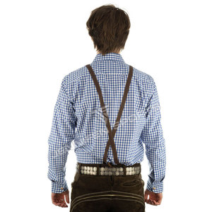 Chemise à carreaux bleue et blanche de qualité supérieure pour hommes, manches longues, en flanelle de coton, chemises décontractées à carreaux, vêtements de marque personnalisés, fabricant de vêtements - Product Image 5