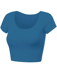Top Corto para Mujer, Fácil de Lavar, Material Duradero, Transpirable, Cómodo, Antiarrugas, Ecológico, Ropa Casual, Últimos Diseños - Product Image 3