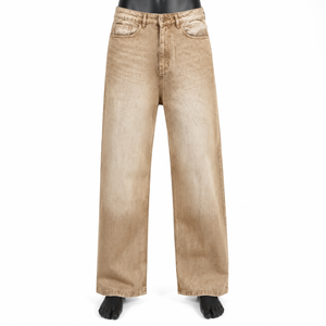 Jeans Anchos de Mezclilla Lavados Estilo Vintage para Hombre, Pantalones Holgados de Corte Casual, Ropa Urbana, Fabricante de Jeans Personalizados, OEM, Marca Privada - Product Image 1