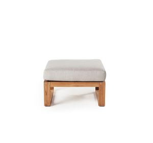 Puf Otomano Moderno de Madera de Teca Sólida para Exteriores, Taburete de Patio con Cojín, Muebles de Jardín de Lujo para Hoteles y Resorts - Product Image 2