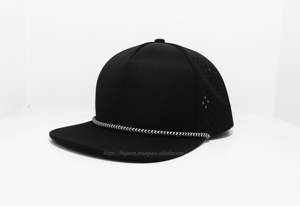 Gorra Snapback de 5 Paneles con Perforaciones y Cuerda, Estilo Hip Hop, Informal, Juvenil, para Adultos, Hecha en Injae Vina - Product Image 5
