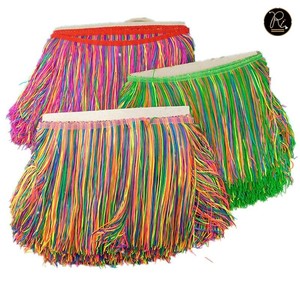 Ribete de encaje de poliéster al por mayor con flecos y adornos decorativos de poliéster ecológico para exportación a granel a precio de fábrica - Product Image 4