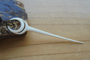 ไม้เสียบผมทำมือจากกระดูก |   กิ๊บติดผมสไตล์วินเทจ - Product Image 3