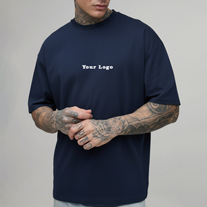 T-shirt Homme Personnalisable Coupe Ample Style Hip-Hop Urbain Manches Classiques 100% Coton 180g Grammage Lourd – Meilleure Vente - Product Image 4
