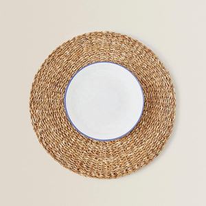 Chunky Braided Seagrass <b>Placemat</b> <b>Round</b> Thick Straw Table Mat Heat Resistant Coaster Rustic Charger Plates Farmhouse Table Decor - Product Image 4