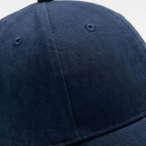 Unisex <b>Navy</b> Blue 6-Panel <b>Baseball</b> <b>Cap</b> Cotton Twill Fitted Casual Hat Adult Size 58-60CM Solid Color - Product Image 5