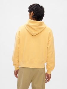เสื้อฮู้ดดี้ผู้ชายผ้ากำมะหยี่คุณภาพสูง หนานุ่ม สกรีนโลโก้ด้านหลังได้ตามต้องการ ผลิตจากโพลีเอสเตอร์ 100% เหมาะสำหรับฤดูหนาว ขายส่งจากโรงงาน - Product Image 2