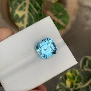 Topacio Azul Cielo Natural, Corte Cojín, Gema Suelta, Calidad Premium, Piedra Preciosa para Joyería - Product Image 2