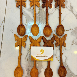 Cuillère en bois massif du Vietnam pour la décoration de la cuisine et l'utilisation dans les recettes culinaires traditionnelles de 99 Gold Data - Product Image 1