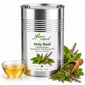 Huile Essentielle de Tulsi (Basilic Sacré) Biologique Certifiée Ocimum Sanctum 100% Pure Distillée à la Vapeur pour Aromathérapie, Cosmétiques, Parfumerie, Vente en Gros - Product Image 5