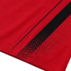 Women <b>Red</b> and Black Raglan T Shirt Custom Logo Crew Neck Short Sleeve Polyester Cotton Sports Casual Summer Tee OEM ODM Apparel - Product Image 5