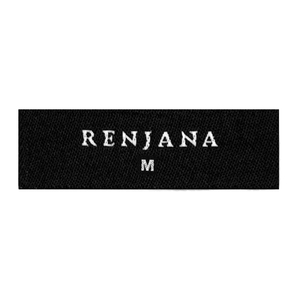 Etiquetas de damasco tejidas personalizadas de primera calidad, cosidas, termoadhesivas, con corte y borde láser, lavables para prendas y bolsos con logotipo de marca - Product Image 1