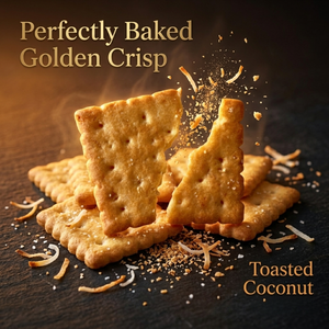 ODM Service | Hot Selling Made with Real Coconut Crackers 220g Crispy Sweet Snack Bulk From Vietnam Factory Very Cheap - Product Image 1