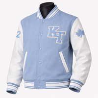 Service OEM – Blouson universitaire unisexe d'hiver fin à capuche avec broderie frontale – Style décontracté urbain