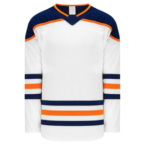 เสื้อฮอกกี้น้ำแข็งแบบระบายอากาศได้ดี ผลิตจากโพลีเอสเตอร์ 100% แบบซับลิเมชั่น ชุดยูนิฟอร์มระดับโปร รับผลิตตามแบบ OEM ขนาดผู้ใหญ่ พิมพ์ลายคุณภาพสูง ดีไซน์ทันสมัย - Product Image 4