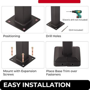 Corrimano Esterno in Ghisa Nera Regolabile 0-60 Gradi per Scale e Rampe Antiscivolo - Product Image 4