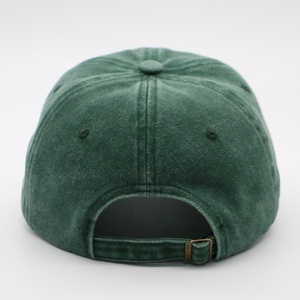 Casquettes de papa non structurées de couleur verte, casquettes de papa vintage vierges - Product Image 6