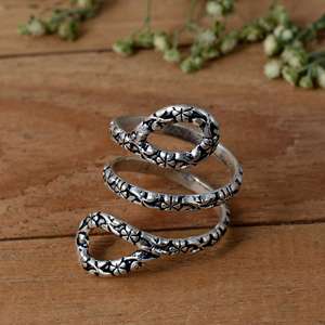 925 Sterling Silver Triple Loop Arthritis Splint Ring - Adjustable Multi-Joint Finger Support - Product Image 3