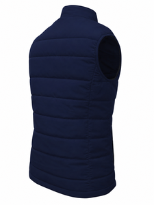 Gilet matelassé d'hiver pour homme personnalisé, veste sans manches de haute qualité avec protection coupe-vent, poches zippées sécurisées pour la randonnée - Product Image 2