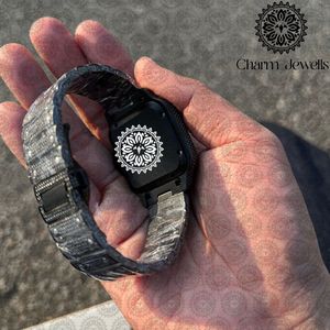 นาฬิกาข้อมือ Charm_Jewells สแตนเลสสตีลทรงเหลี่ยม 40 มม. หน้าปัดอนาล็อกจักรกล กระจกแซฟไฟร์ เรืองแสง สไตล์วินเทจ แฟชั่นสำหรับทุกเพศ - Product Image 6