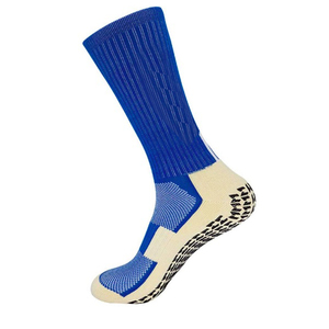 Blue Crew Non-Slip Woven <b>Knee</b> <b>High</b> <b>Socks</b> with Geometric Pattern Anti-Slip Sole for Running Winter Wear Youth Adult Regular Style - Product Image 3