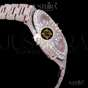 Premium Moissanite <b>Diamond</b> Quartz <b>Watch</b> Square Unisex VVS Clarity Fully Iced Bar Dial Stainless Steel Band HipHop Sporty Daily - Product Image 3