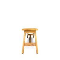 Table console moderne en bois massif, écologique, faite à la main, design minimaliste, meubles durables pour le salon, Gubuk Bali F013014