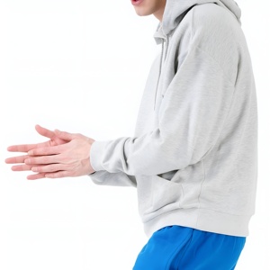 Ensemble de survêtement polaire pour hommes : sweat à capuche et pantalon de jogging, style streetwear décontracté, coupe ample, idéal pour l'hiver, personnalisable avec logo, vente en gros - Product Image 6