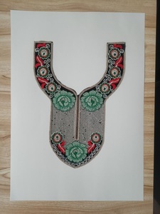 Custom Embroidered Floral Neckline <b>Sew</b>-<b>On</b> <b>Patches</b> Sequins for Women's Dresses Tops Blouses Home Textiles Bulk Orders Available - Product Image 5