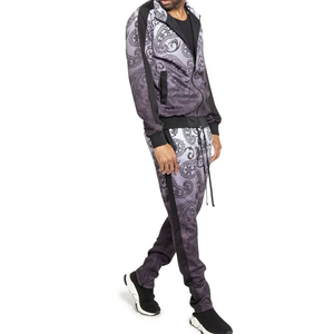 Survêtements de sport extensibles dans quatre directions de haute qualité pour hommes, couleurs et logo personnalisés, survêtements sublimés en gros - Product Image 4