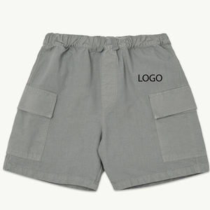 Pantalones Cortos Cargo para Niños en Color Sólido, Diseño de Alta Calidad, Servicio OEM, Diseño Elegante, Bolsillos Delanteros y Cintura Elástica - Product Image 1