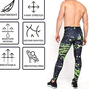 Vêtements de sport respirants et légers de haute qualité, meilleur fournisseur, pantalon de compression professionnel pour homme, coupe ajustée confortable - Product Image 5