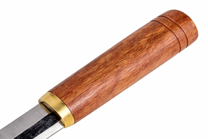 มีดยุคกลางทำมือจากเหล็กคาร์บอนสูง ด้ามไม้ พร้อมปลอกหนัง - Product Image 3