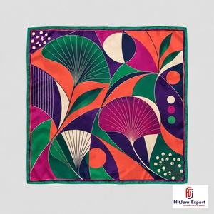 Pañuelo Cuadrado Versátil de Tela Suave, Accesorios de Moda Elegantes para Uso Casual y Formal, Suministro al por Mayor, Fabricante OEM ODM, MOQ Bajo - Product Image 3