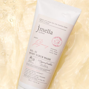JMELLA EN FRANCE Gommage Lavant Corps Pivoine en Fleurs |   200ML |   Hypoallergénique |   Jus de Betula Platyphylla Japonica |   K-beauty - Product Image 2