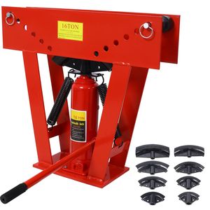 Dobladora Hidráulica de Tubos y Caños de 16 Toneladas Ajustable con 8 Matrices (1/2, 3/4, 1, 1 1/4, 1 1/2, 2, 2 1/2) para Fabricación de Sistemas de Escape - Product Image 1
