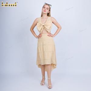 Lady Windbreaker LD17 Conjunto de falda con lazo con tops cortos de longitud - Product Image 3