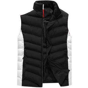 Chaleco Acolchado de Invierno para Hombre, con Cuello Alto, Impermeable, con Cierre y Dos Bolsillos, Logotipo Personalizado Bordado, Sin Mangas - Product Image 3